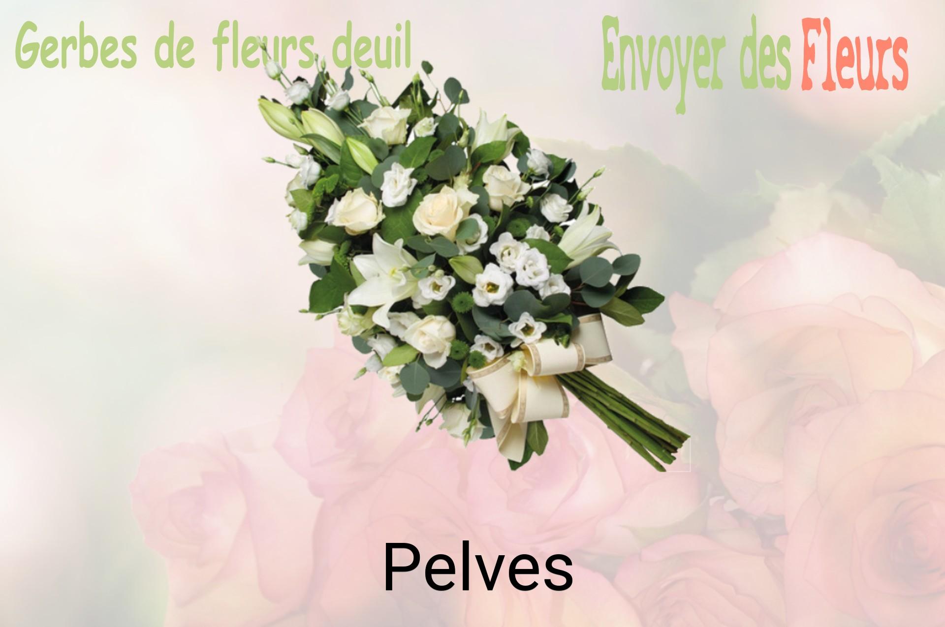 Gerbe de fleurs de deuil livrée à Pelves